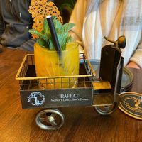 passion fruit cocktail at Raffat in Leuven