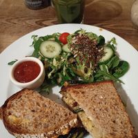 Vegan lunch at Le Pain Quotidien in Brussels