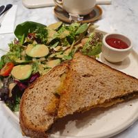 Gardener's croque at Le Pain Quotidien in Brussels