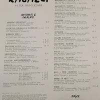 Menu at Ragazzi in Osnabrueck