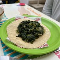 Spinach taco  at Mulita Cocina Mexicana in Malaga