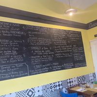 The menu with vegan and vegetarian labels  at L' Angolo Cottura in Rome