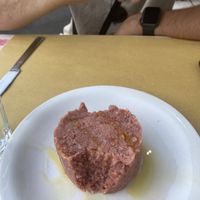 Antipasti La Nostra: mashed tomatoes, bread and spices   at L' Angolo Cottura in Rome