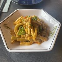 Cold Aubergine with Sesame. So delicious  at Panda's Kitchen in Harrow