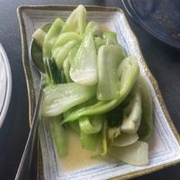 Greens with garlic  at Panda's Kitchen in Harrow