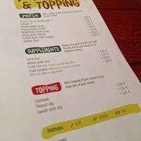 menu at Green Thai in Neu-isenburg