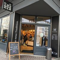 view from outside at Zeit für Brot - Schweizer in Frankfurt