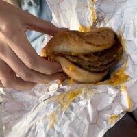 Double cheese burger   at Mr.Charlie's - Los-Angeles in Los Angeles