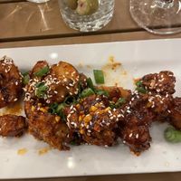 Garlic cauliflower   at Saw Shop Public House in Kelseyville
