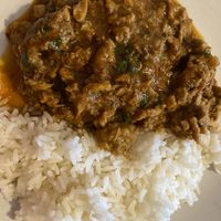 Vegan Lamb Curry and Rice   at Nellys Delhi in Wolverhampton