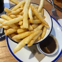 Great fries & mushroom gravy  at Bermagui Hotel in Bermagui