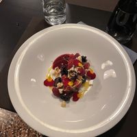 Crema di frutta secca con lamponi e more  at Caffè Tomaso in Udine