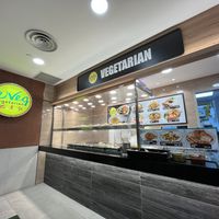 Vegetarian stall at the corner of the food court  at e Veg - Marina Square - 益素食 in Central Singapore