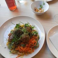 Hav with garlic chips (they are great). at Vasty Food & Drinks in Aalesund