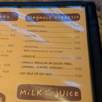 $1.50 upcharge on milk alts at Old Town Cafe in Bellingham
