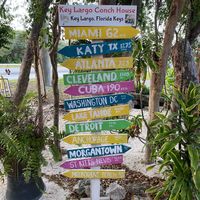 Outdoor decor ￼  at Key Largo Conch House in Key Largo