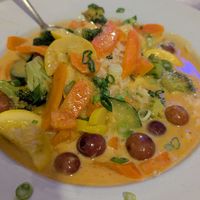 Vegan curry at Key Largo Conch House in Key Largo