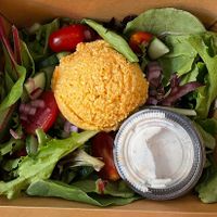 Buffalo Chik’n Salad (to go)  at Good Vibes Juice & Smoothie in Lake Placid