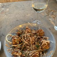 Tempura cauliflower   at Lumi Rooftop Restaurant & Bar in Lisbon