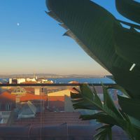 View at Lumi Rooftop Restaurant & Bar in Lisbon