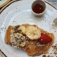 Pancake vegan and gluten free at Amélia Lisboa in Lisbon