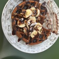 Banana waffle   at Planta in Bethesda