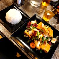 La Ji tofu with rice at Jalan Jalan - Maybe closed in Sligo