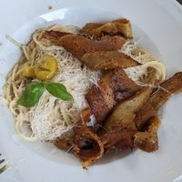 Spaghetti Carbonara at Tisch in Vienna