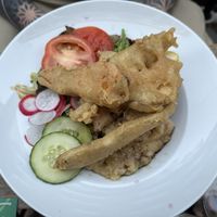 Chicken of the woods „Backhendl"  at Tisch in Vienna
