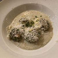 Spinatknödel  at Tisch in Vienna