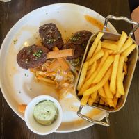 Spare-Ribs with Kimchi and Fries  at Tisch in Vienna