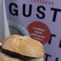 Käseleberkäse Semmel  at Die Pflanzerei in Vienna