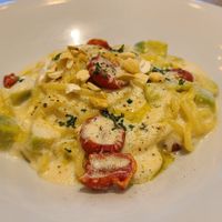 Avocado and dried tomato vegan cream pasta. at Route 227s' Cafe TOHOKU in Sendai