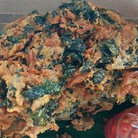 Mashroom with casava at Minang Vegan in Ubud