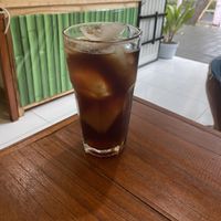 Iced tea no sugar   at Minang Vegan in Ubud