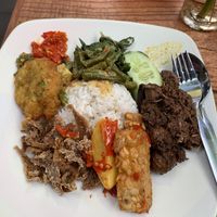 Nasi Padang  at Minang Vegan in Ubud