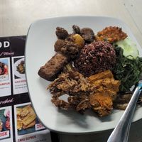 Nasi merah campur at Minang Vegan in Ubud