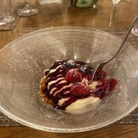 dessert: cheesecake at ORA in Florence