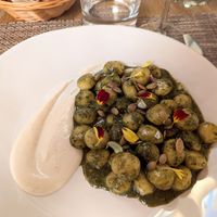 Homemade pesto at ORA in Florence