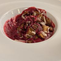 I had started this, (artichoke with beetroot puree) a bit farty the next day. at ORA in Florence