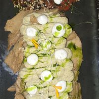 Seitan tonne e sashimi di anguria at ORA in Florence