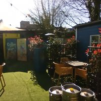 Outdoor area at back at Billy Byrnes Gastro Bar & Venue in Kilkenny