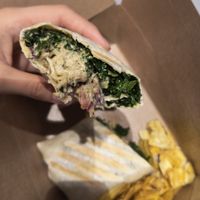 Toonah wrap is so good! at Earthy Picks in Orlando