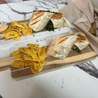 new age and all day brunch burrito at Earthy Picks in Orlando