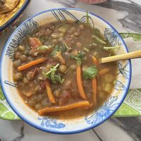Lentil soupp  at Earthy Picks in Orlando
