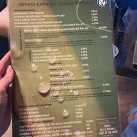 Vegan menu  at Miyagi Express in Ronda