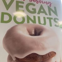 Sign advertising vegan donuts  at Duck Donuts in High Point
