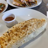 Vegan Pastor Burrito   at Del Cielo Tamales in Tucson