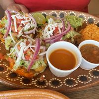 Vegan gordita   at Del Cielo Tamales in Tucson