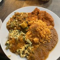 Vegan breakfast buffet!!  #Veganuary at Del Cielo Tamales in Tucson